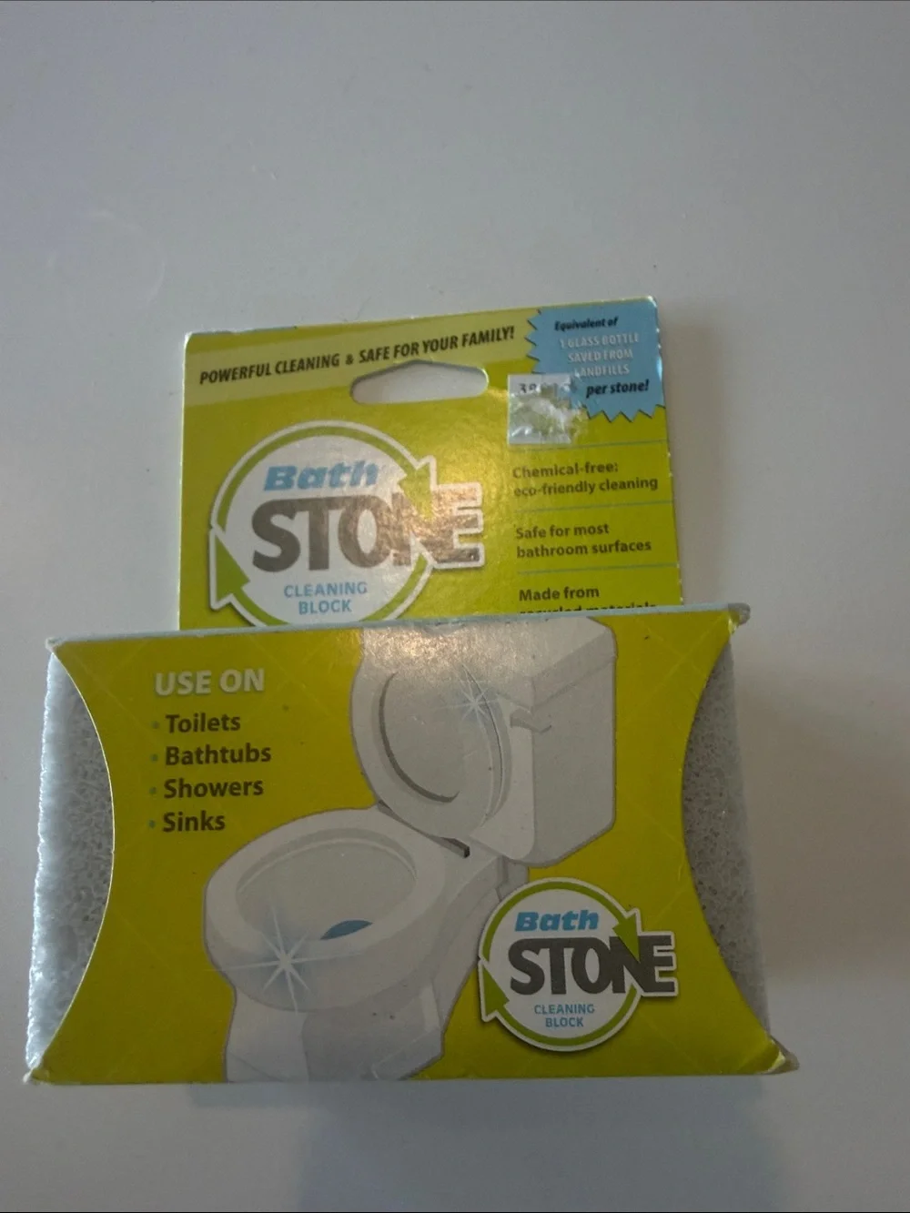 Bath Stone Cleaning Block - Gray NIB Bed, Bath and Beyond